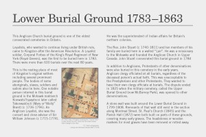 Lower Burial Ground Interpretive Panel